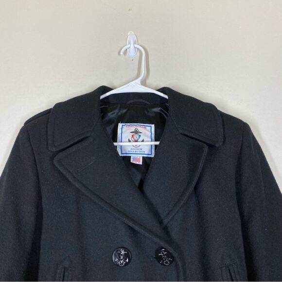 Sterlingwear Anchor Collection Military Navy Wool Blend Peacoat Size 12 SHORT - Picture 4 of 14